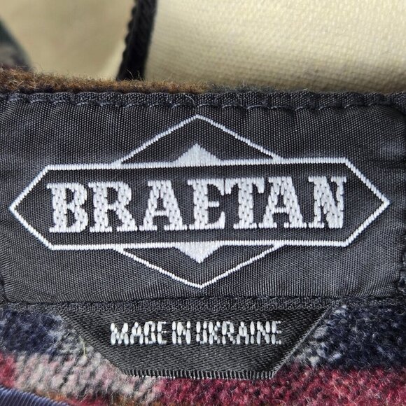 Braetan Size Large Southwestern/Aztec Print Wool Blend Blazer 1 Button Closure - Picture 9 of 13